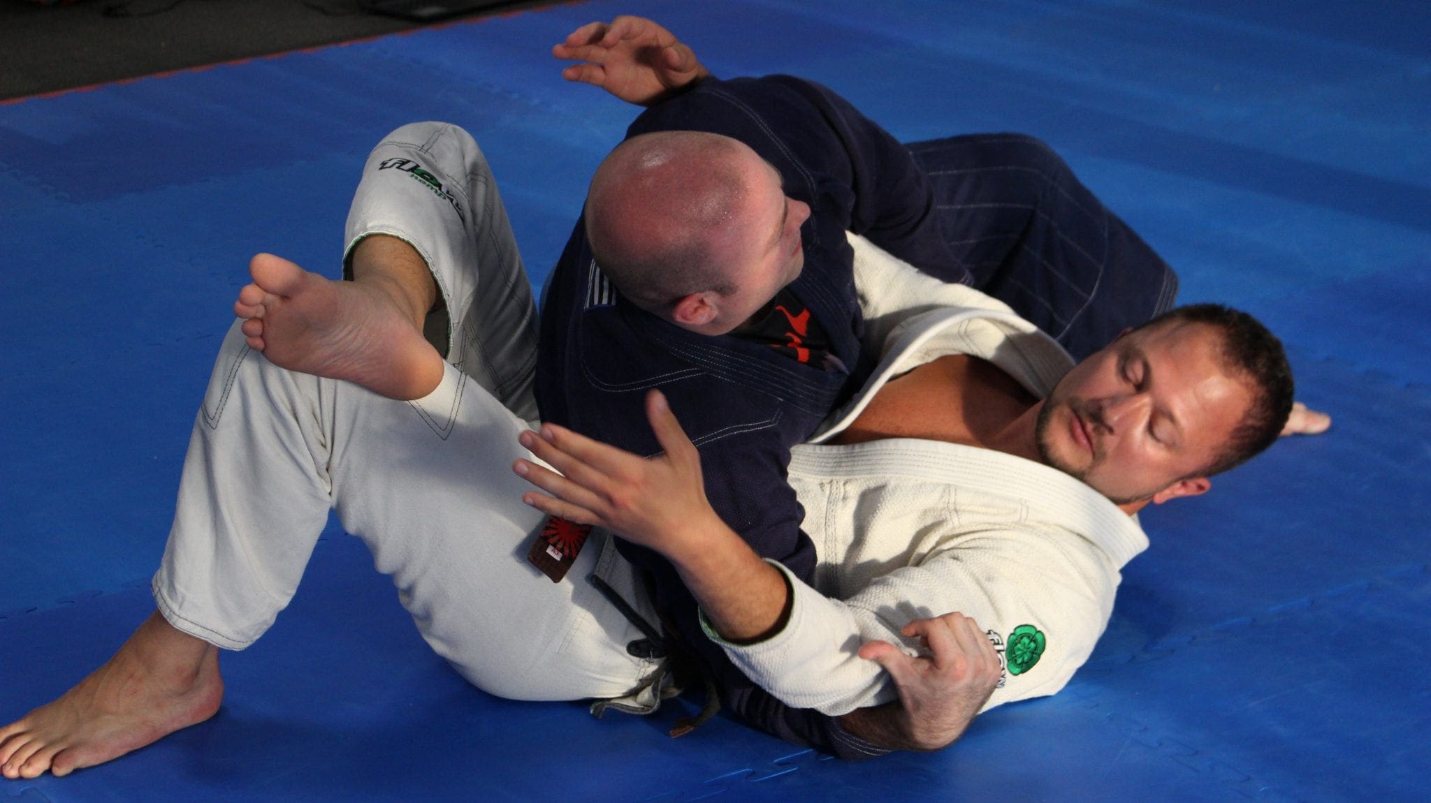 Ugh, being stuck under kesa gatame isn't fun.