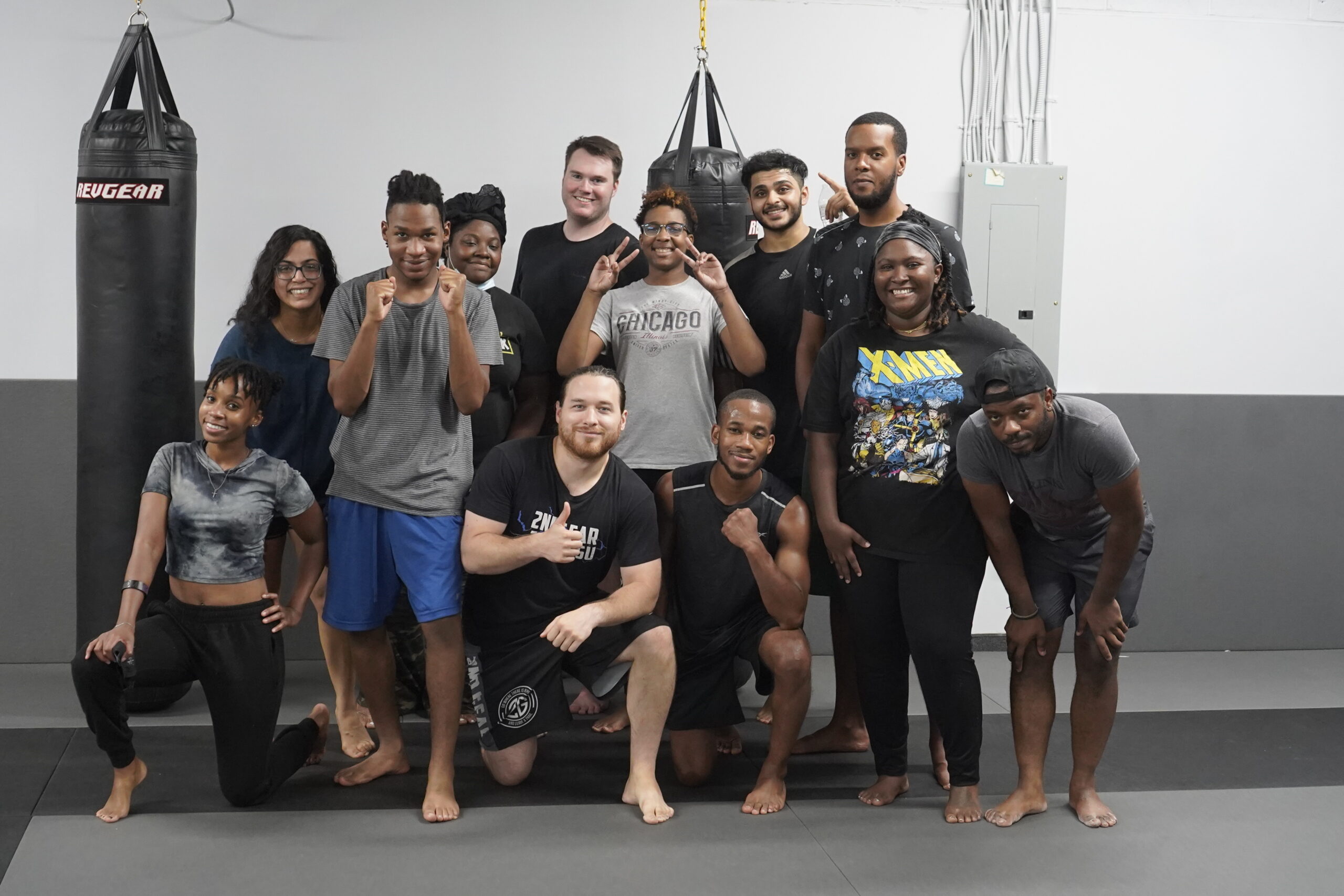 The Muay Thai Kickboxing class.